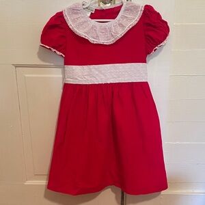 Marco & Lizzy Red Corduroy Dress Girls size 6